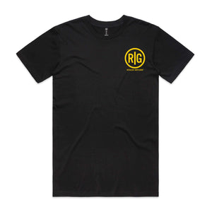 Stamped Tee (Black/Yellow)