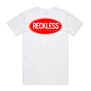 Profile Tee (White/Red)